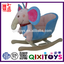 Personalizado de alta qualidade pelúcia elefante cadeira de balanço